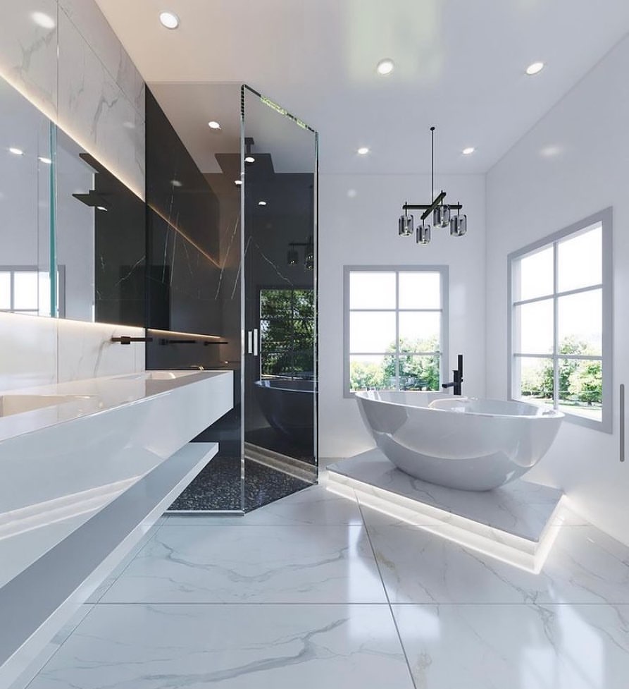 Modern Master Bath